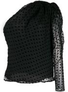Iro Coatli One-shoulder Blouse - Black