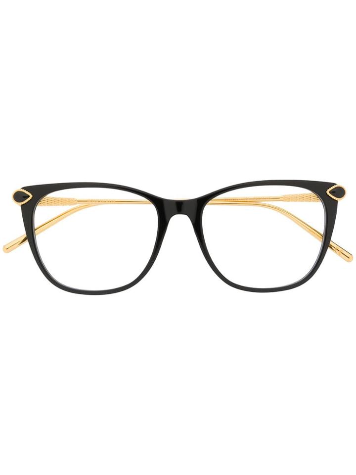 Boucheron Eyewear Classic Square Glasses - Black