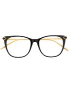 Boucheron Eyewear Classic Square Glasses - Black