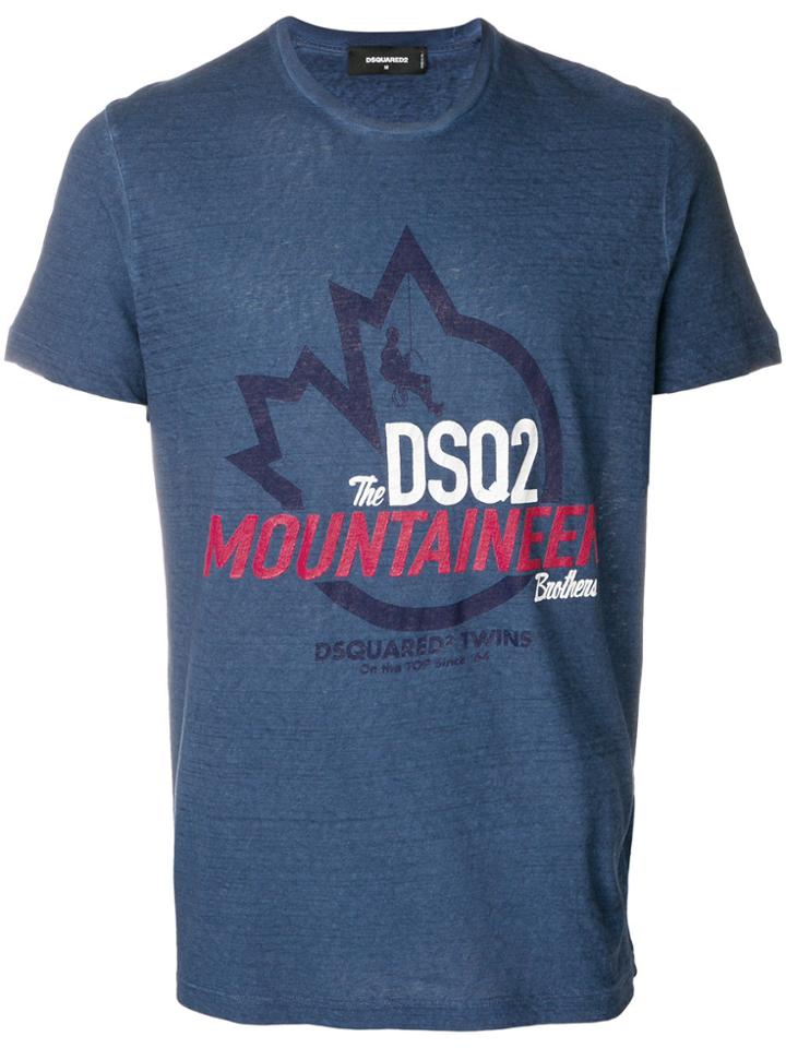 Dsquared2 Mountaineer Logo T-shirt - Blue