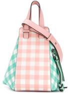 Loewe Small Gingham Hammock Bag - Green