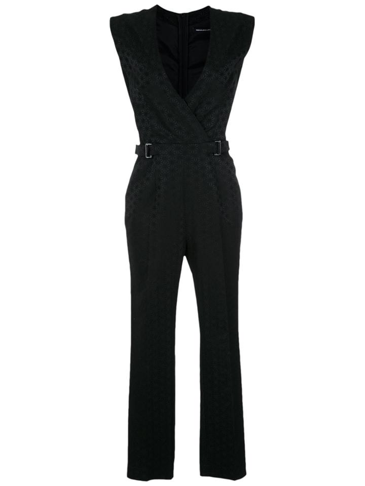Reinaldo Lourenço Printed Jumpsuit - Black