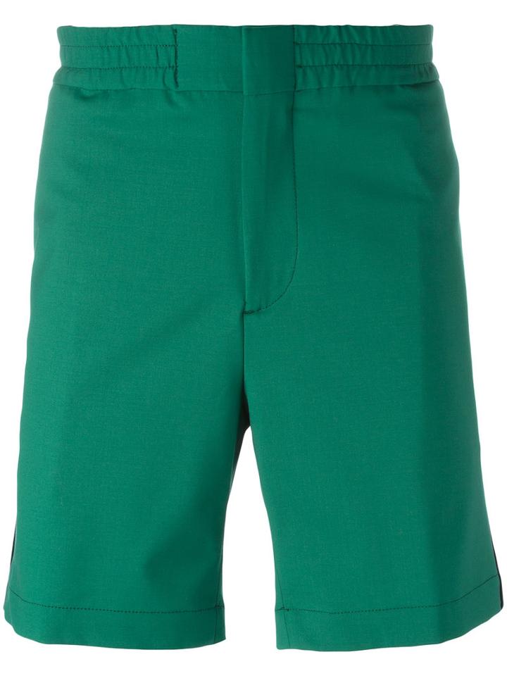 Msgm Dante Shorts, Size: 48, Green, Spandex/elastane/wool/cotton