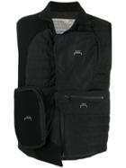 A-cold-wall* Asymmetric Quilted Vest - Black