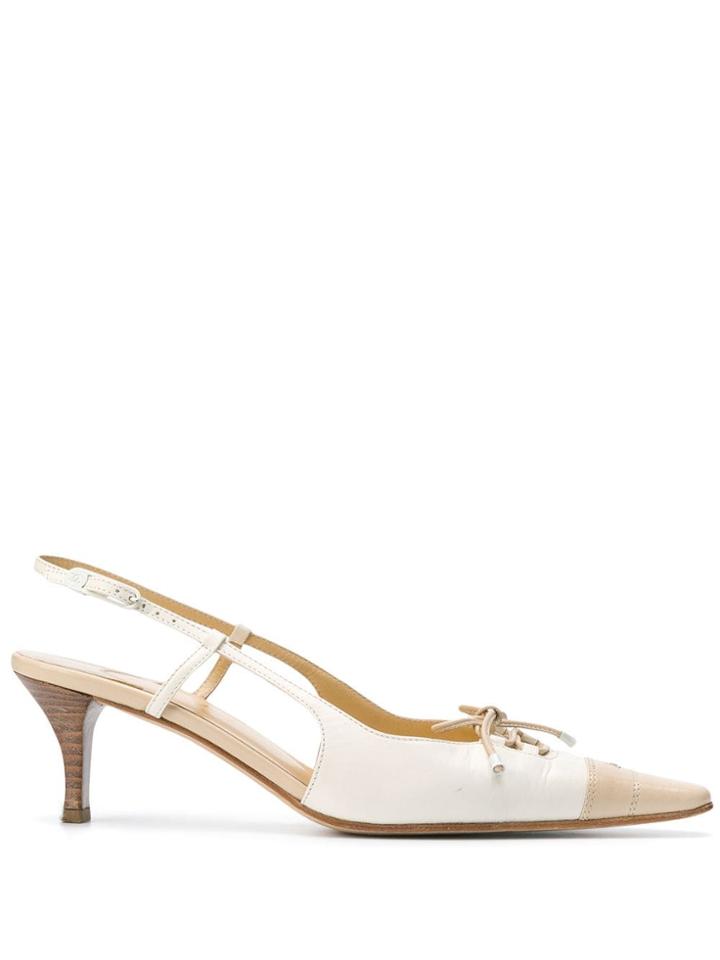 Chanel Pre-owned 2000's Slingback Pumps - Neutrals