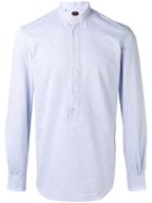 Mp Massimo Piombo - Mandarin Collar Shirt - Men - Cotton/polyester - 40, White, Cotton/polyester