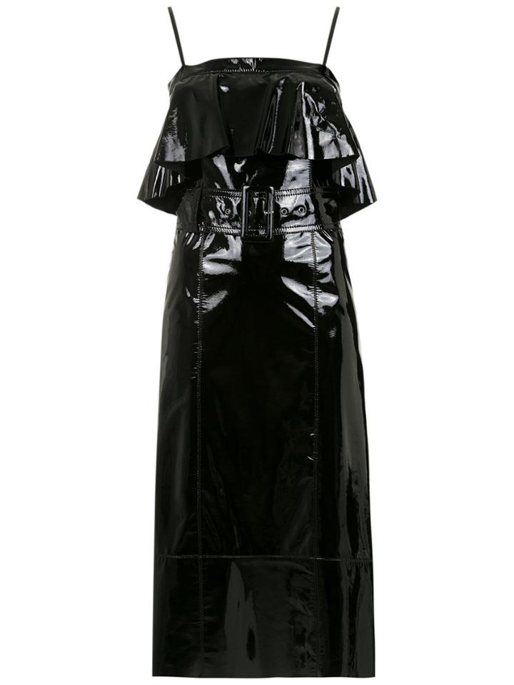 Nk Patent Leather Midi Dress - Black