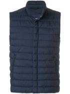 Herno Quilted Gilet - Blue