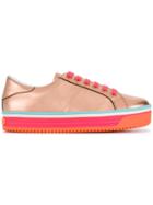 Marc Jacobs Striped Sneakers - Pink & Purple