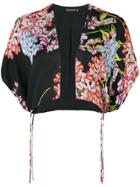 Josie Natori Blossom Bolero - Black