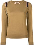 No21 Embellished Sweater - Brown