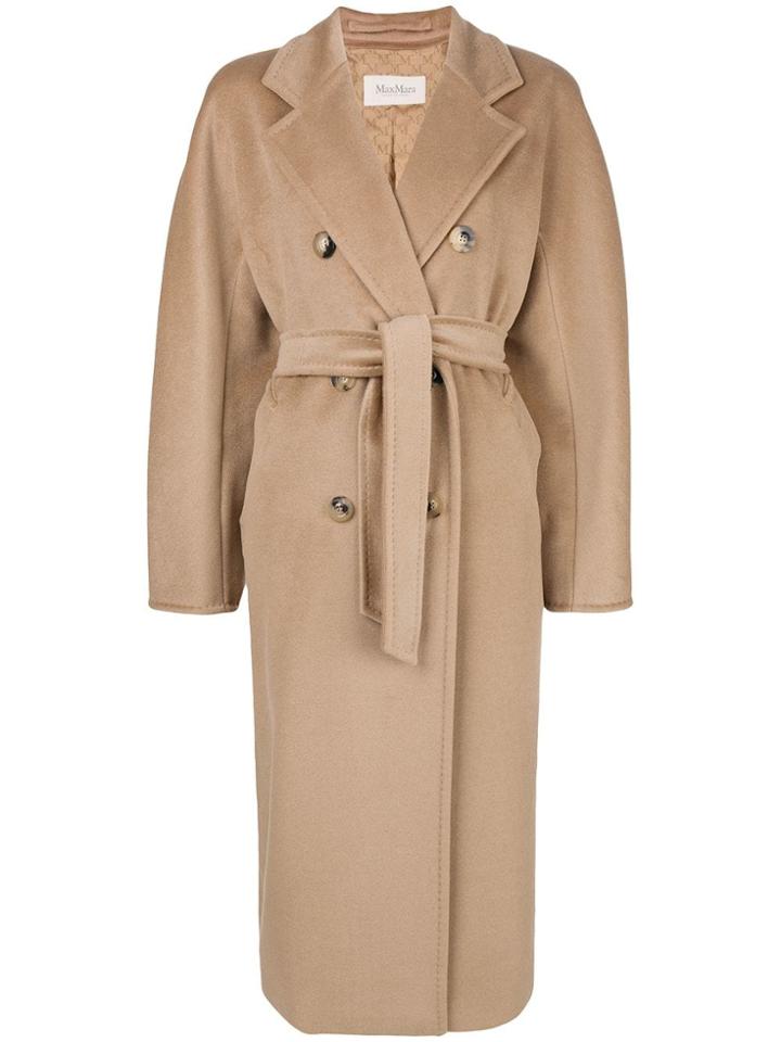 Max Mara Oversized Double Breasted Coat - Nude & Neutrals