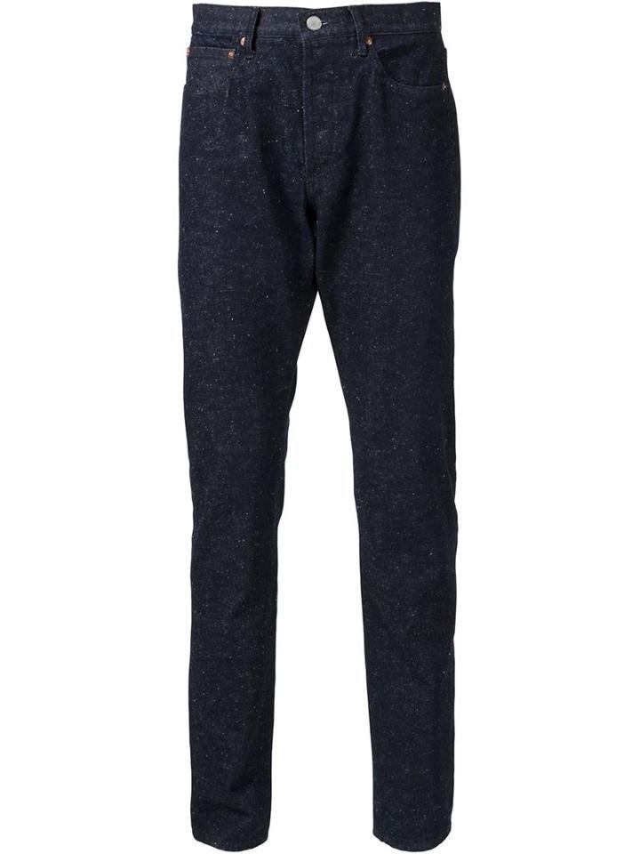 Maison Kitsuné Slim-fit Jeans, Men's, Size: 34, Blue, Cotton