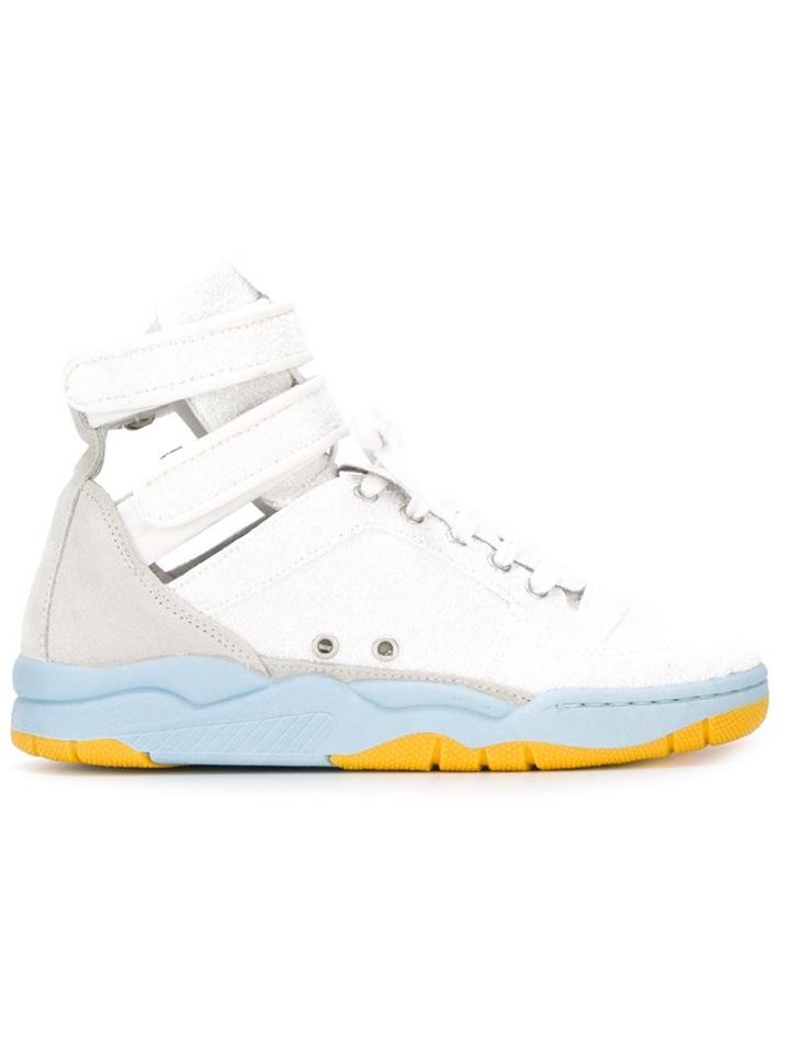 Chiara Ferragni Cameron Hi-top Sneakers, Women's, Size: 40, White, Leather/rubber/pvc