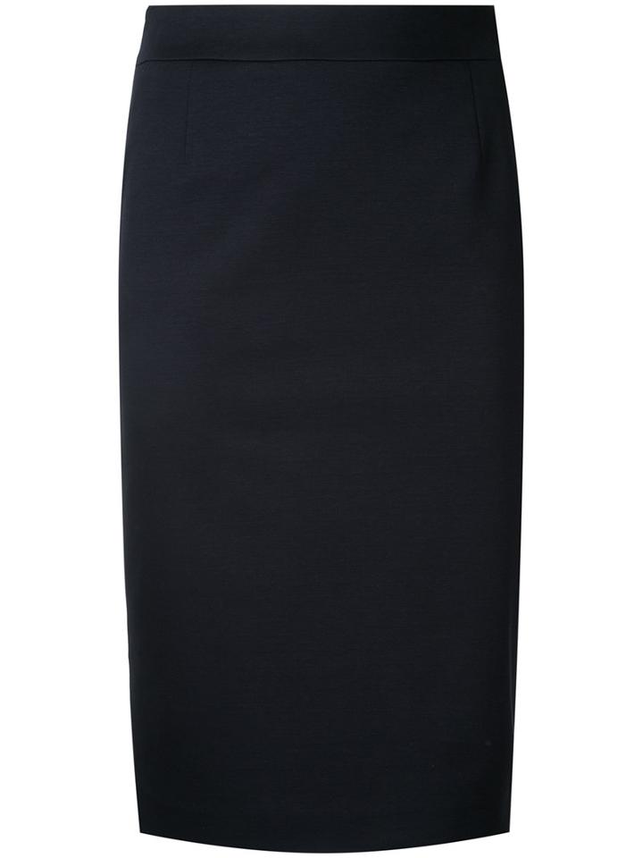 Estnation - Pencil Skirt - Women - Cotton - 36, Blue, Cotton