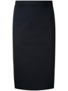 Estnation - Pencil Skirt - Women - Cotton - 36, Blue, Cotton