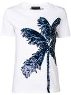 Sport Max Code Sequin Palm Tree T-shirt - White
