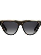 Moschino Eyewear Tortoishell Oversized Sunglasses - Brown