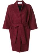 Gianluca Capannolo Drawstring Kimono Coat - Red