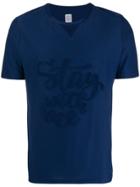 Eleventy Printed T-shirt - Blue