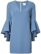 Milly - V-neck Dress - Women - Polyester/spandex/elastane - 4, Blue, Polyester/spandex/elastane