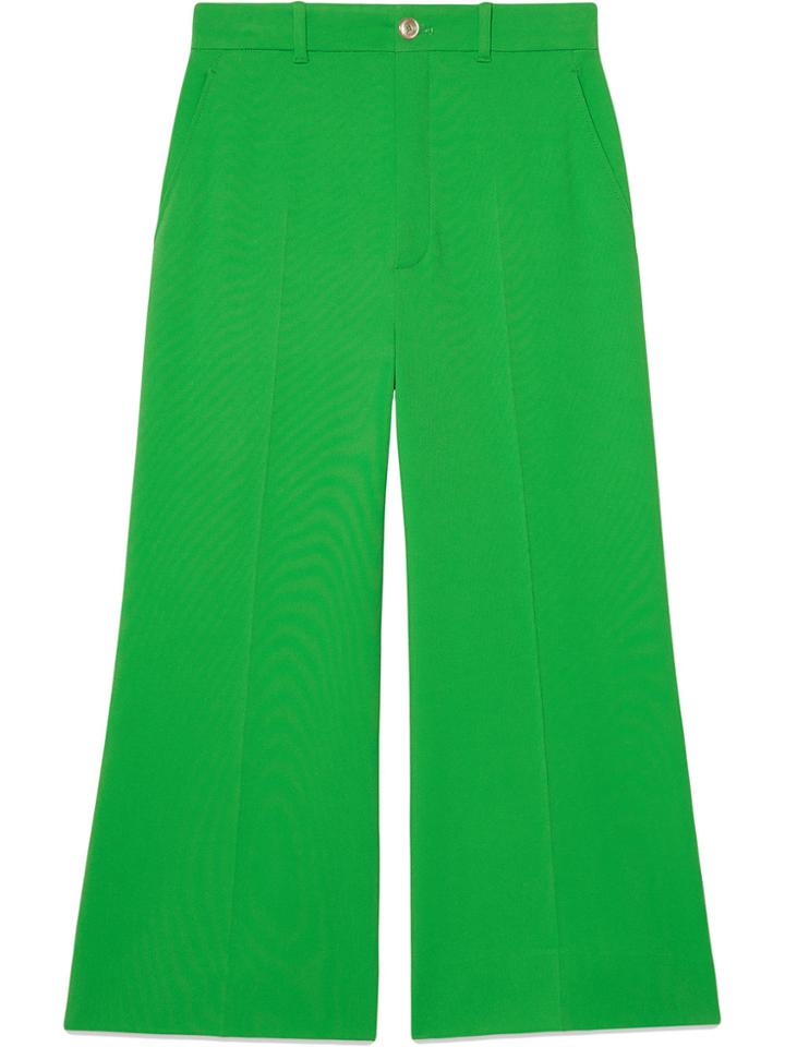 Gucci Stretch Viscose Culotte Pants - Green