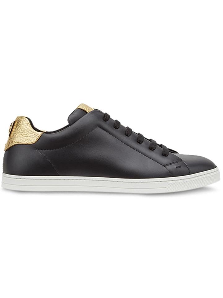Fendi Logo Low-top Sneakers - Black
