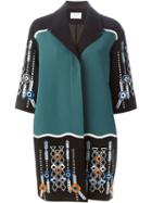 Peter Pilotto Embellished Single Breasted Coat