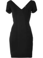 Versus Open Lace-up Back Mini Dress, Women's, Size: 40, Black, Viscose/polyamide/spandex/elastane