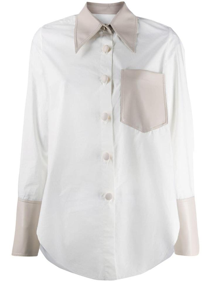 Nanushka Panelled Shirt - White