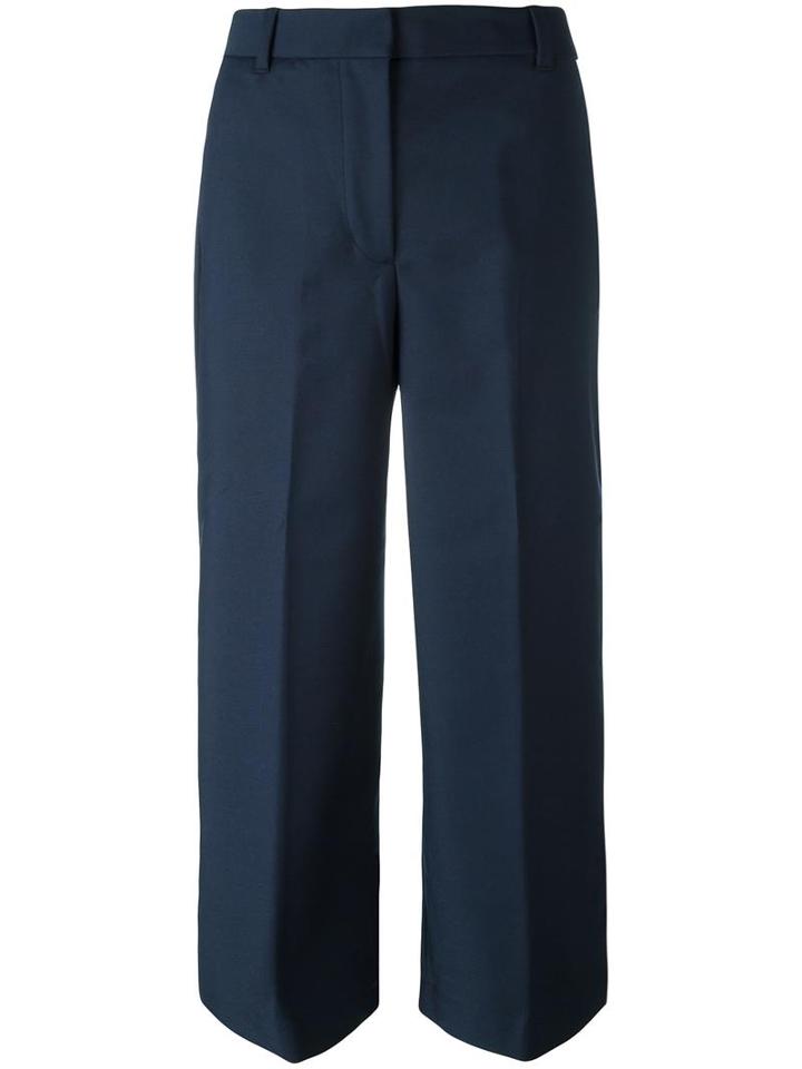 3.1 Phillip Lim Tailored Culottes, Women's, Size: 2, Blue, Cotton/polyamide/spandex/elastane