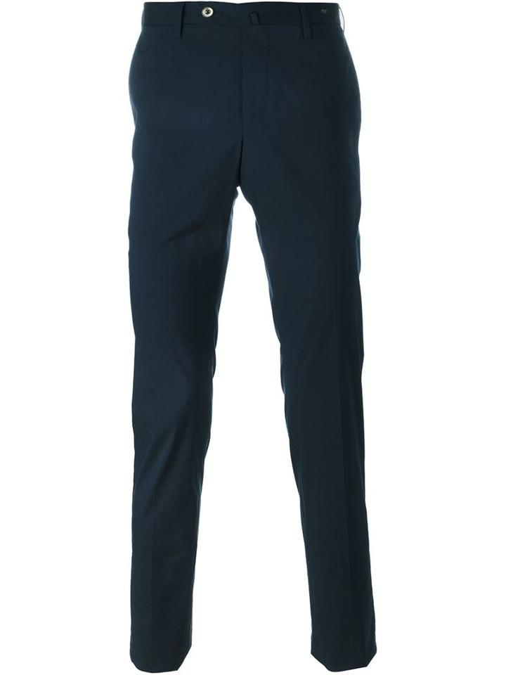 Pt01 Classic Chinos, Men's, Size: 58, Blue, Cotton/polyamide/spandex/elastane