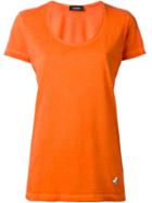 Dsquared2 Palm Tree Logo T-shirt, Women's, Size: Xs, Yellow/orange, Cotton