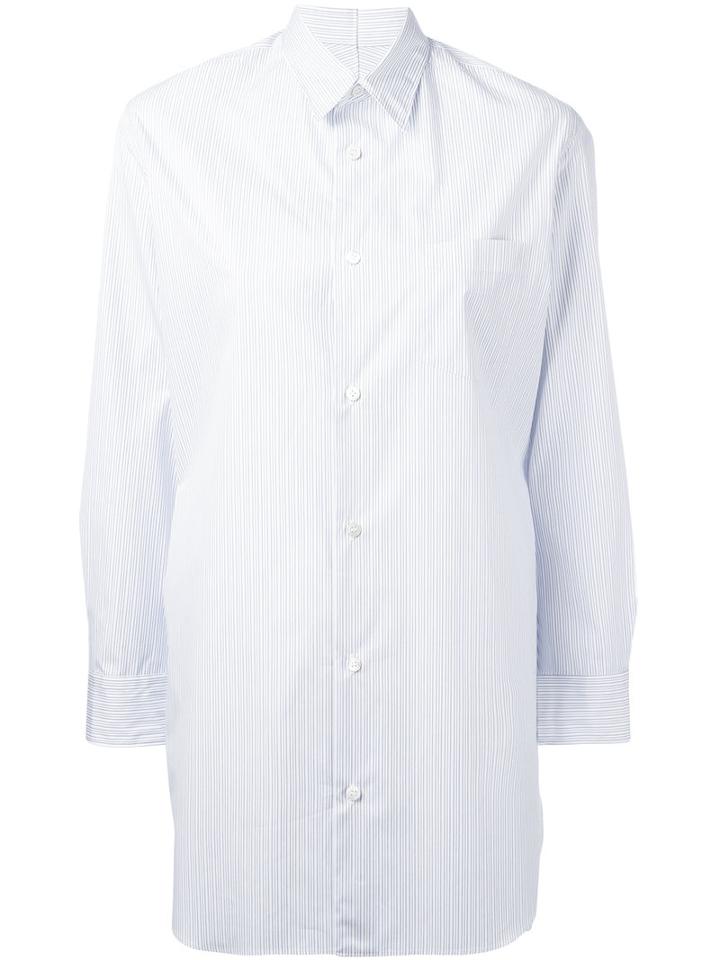 Junya Watanabe Comme Des Garçons - Back Detail Loose-fit Shirt - Women - Cotton - M, Blue, Cotton