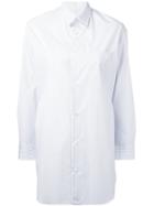 Junya Watanabe Comme Des Garçons - Back Detail Loose-fit Shirt - Women - Cotton - M, Blue, Cotton