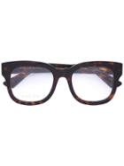 Gucci Eyewear Tortoiseshell Square Frame Glasses, Brown, Acetate