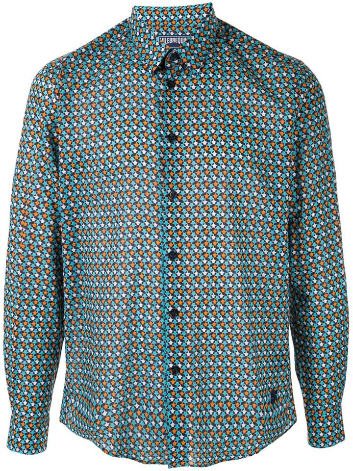 Vilebrequin Geometric Print Shirt - Green