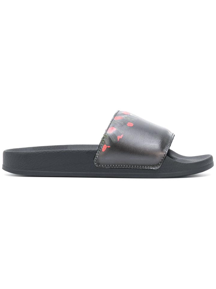 Marcelo Burlon County Of Milan Lonco Pool Slides - Brown