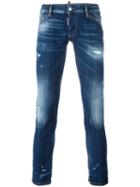 Dsquared2 Clement Bleached Distressed Jeans, Men's, Size: 46, Blue, Cotton/spandex/elastane/polyester