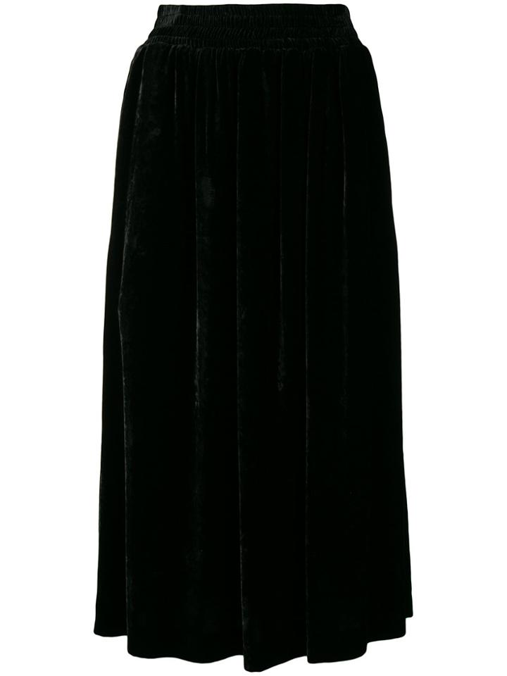 Golden Goose Deluxe Brand Velvet Midi Skirt - Black