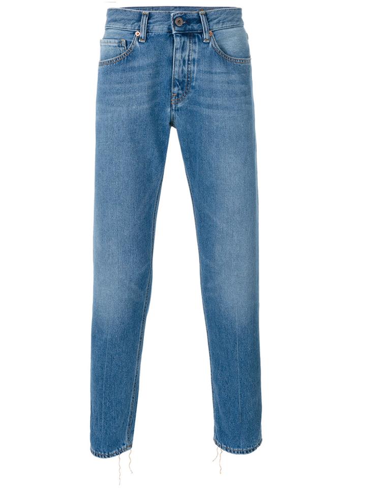 Pence Stonewashed Slim-fit Jeans - Blue