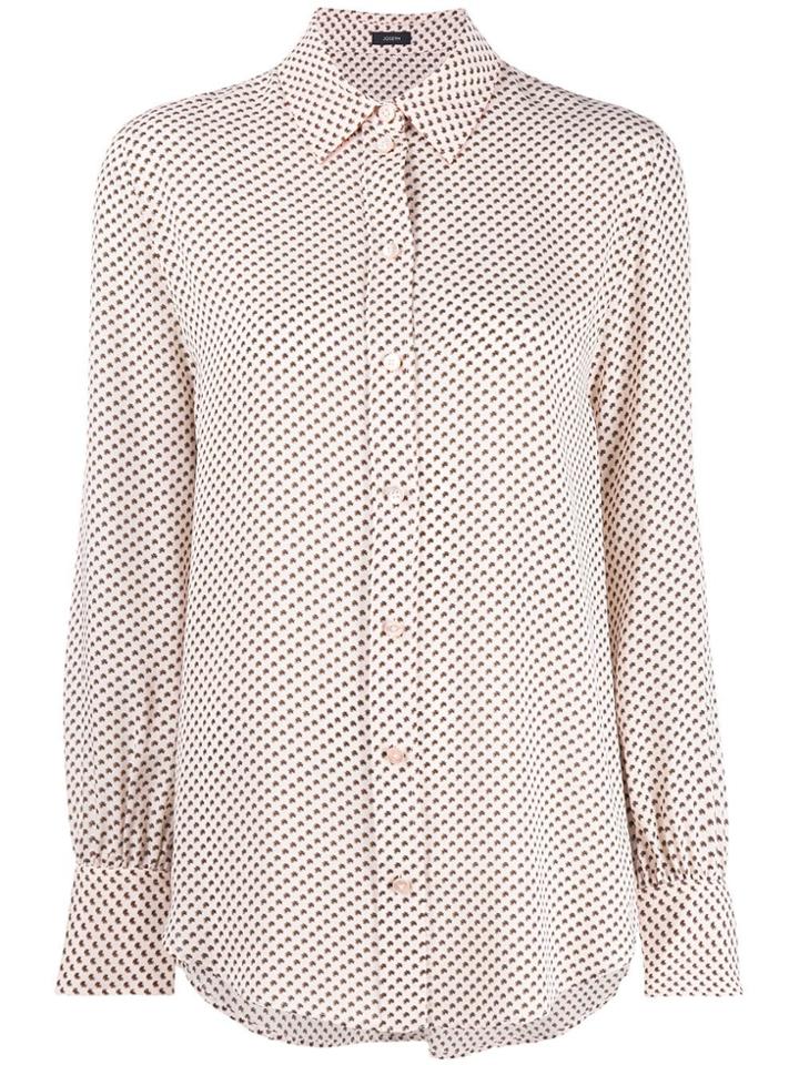 Joseph Embroidered Fitted Blouse - Neutrals