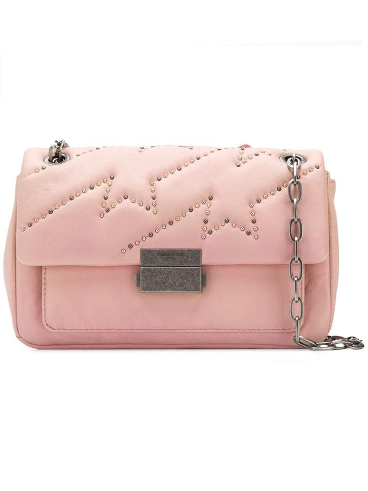 Zadig & Voltaire Ziggy Mat Shoulder Bag - Pink