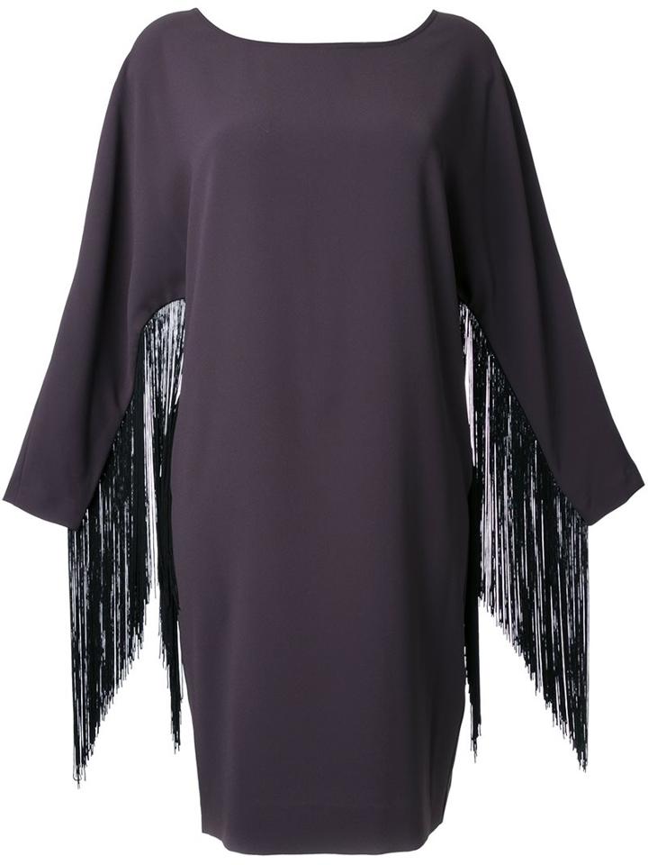 Steffen Schraut Fringed Sleeve Dress
