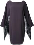 Steffen Schraut Fringed Sleeve Dress