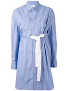 Maison Margiela Striped Shirt Dress - Blue