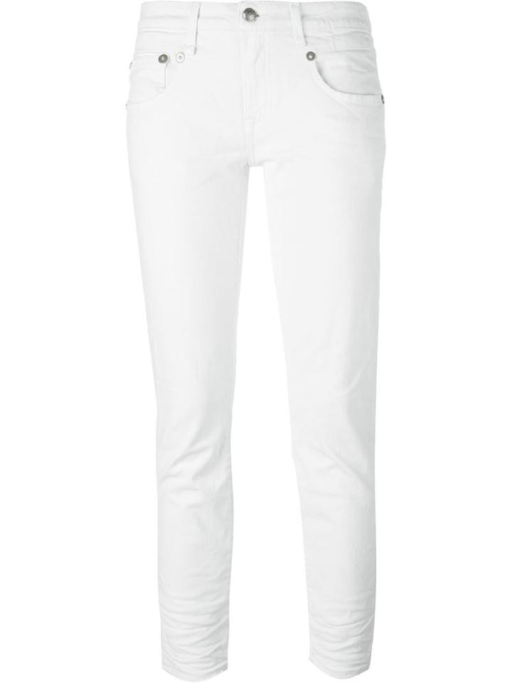 R13 Skinny Jeans, Women's, Size: 25, Nude/neutrals, Cotton/spandex/elastane/calf Leather