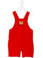 Moschino Kids - Teddy Bear Dungarees - Kids - Cotton/spandex/elastane - 2 Yrs, Red