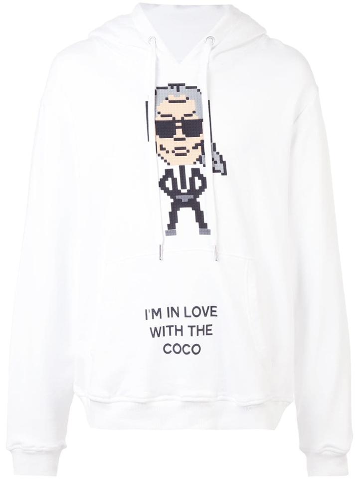 Mostly Heard Rarely Seen 8-bit Coco Print Hoodie - White