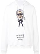 Mostly Heard Rarely Seen 8-bit Coco Print Hoodie - White